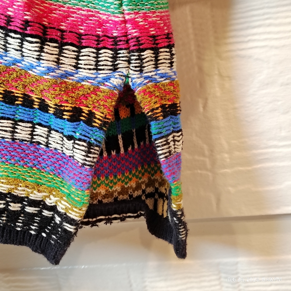 Anthropologie Maeve Ashbury Knit Open Front Cardigan Size Small COLORFUL RELAXED - Picture 6 of 10